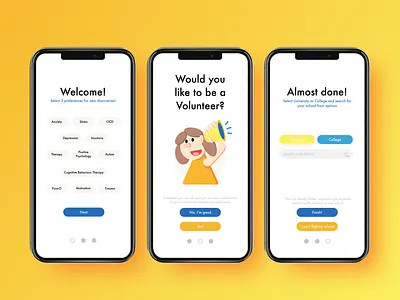 Holler: Steps app design illustration ui ux