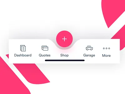 Jerry - Plus Navbar app interface ui ux web