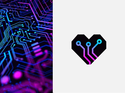 Heart Mother Board design logo electronic hearth illustration innovation logo logotipe maintenance mother board new logo new logo design pro repair