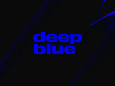 Deep Blue abstract animation animation 2d animation design cinema 4d cinema4d dark lettering lighting lighting effects loop loop animation looping minimal type typography