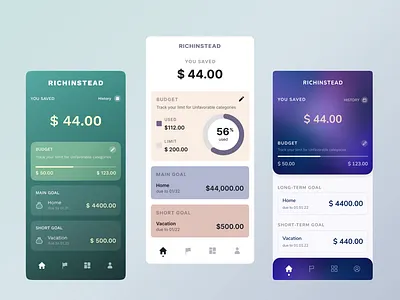 RichInstead | Concept for Google Chrome extension browser extensions categories chrome chrome extensions dashboard extensions fundings investments product design saving