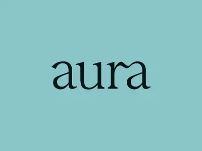 aura branding customtype design illustration ligature logo logotype modern serif serif font typography