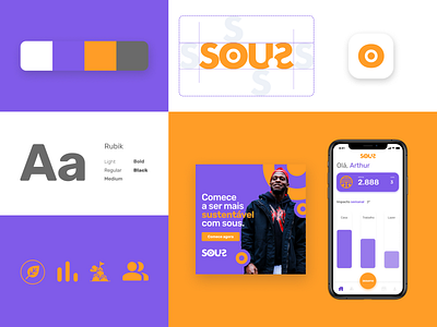 Sous brand branding design fiigma logo ui