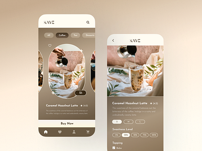 Local Coffee Shop Mobile App (UI Design) app design case study coffee figma mobile app mobile ui uiux design