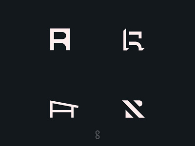 AR monogram ar branding design graphic design letter logo mark minimal monogram samadaraginige simple typography