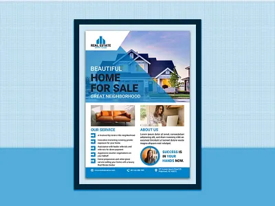 Real Estate Flyer Design business business flyer corporate flyer creative design flyer design flyer template flyers graphic design home sale mordern postcard design professional flyer real estate agency real estate flyer realestate restaurant unique