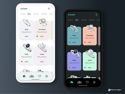 Online RING app app design design diamond elegant figma ios jwellary mockup online penonpaper ring rings ui ui design uidesign