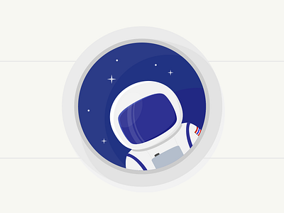 Astronaut astronaut design flat illustration vector