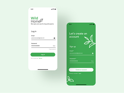 Log in & Sign up 001 app daily ui dailyuichallenge ui