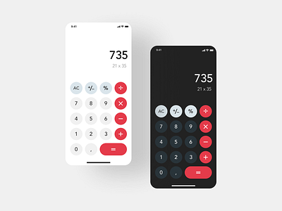 Calculator 001 daily ui dailyuichallenge design ui