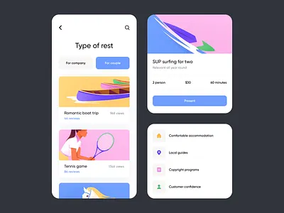 Mobile App - Monkey app clean illustration illustrations minimal mobile mobile app mobile app design mobile application mobile application design mobile design mobile development mobile ui product design ux