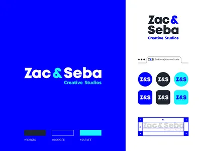 Zac & Seba brand design brand identity branding design logo logodesign logotype mark typography vector