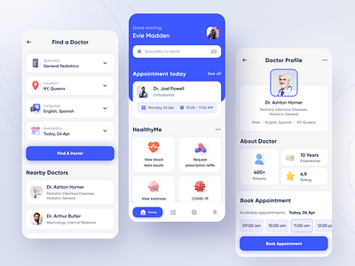 Booking for doctor visiting doctor find healthcare healthcare app ios medical medicine mobile schedule search ui ux