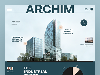 Archim Website interface product service startup ui ux web website