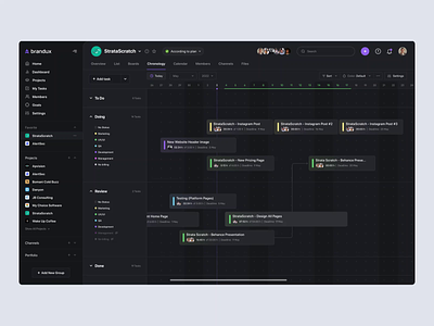 ERP | Project Management Platform (Chronology) calendar calendar app calendar design calendar ui concept crm crm dashboard crm portal crm soft dashboard dashboard ui erp finance interface management planner product design schedule ui ux