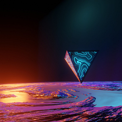 UFO 3d animation 3d art design flat typography vector
