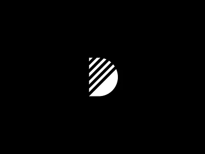 Datafilm logo analog animated animation app black brand branding d film grid ios mark minimal mobile monogram photo photography shape stripe white