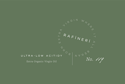 Rafineri Label brand branding design label label design layout design logotype olive green olive oil packaging packaging design simple logo simplicity typography visual