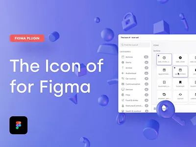 The Icon of - Plugin for Figma community corona design system extension figma figma plugin icon icon design icon set iconography icons ligature majo puterka pixel perfect plugin svg the icon of theiconof.com ui components