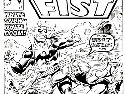 Iron Fist #14 cover Re-creation artwork comicart design illustration illustrator ironfist marvel marvelcomics