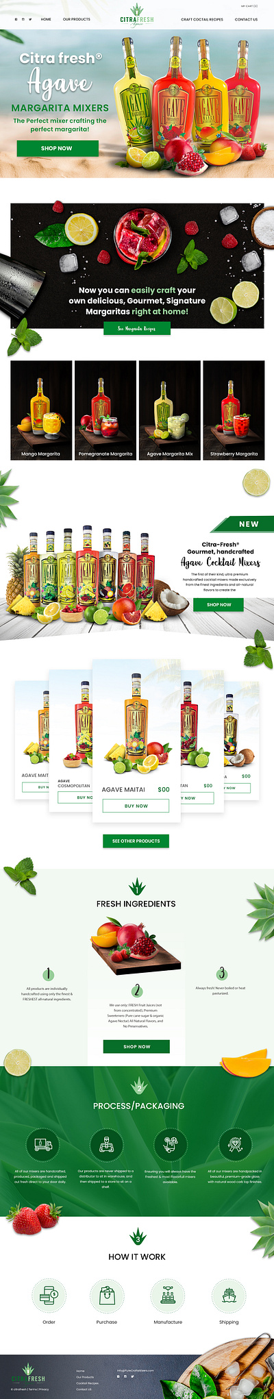 Cita Fresh Website Design agave design margarita website website design