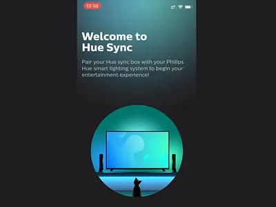 Philips Hue Sync animation animation app design illustration mobile motion philips hue