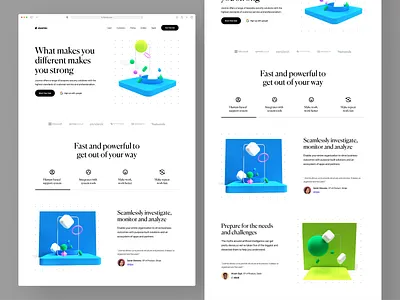 SaaS Landing Page 3d 3d illustration app branding creative icon illustration interface design ios object product design responsive typography ui ui design ux ux design web web design website
