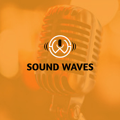 sound wave animation brand design brand identity design flat logo logodesign minimal typography vector