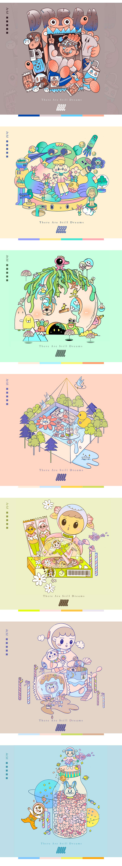 吃货的梦想就是一直和他可可爱爱的食物在一起 design illustration