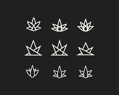 Hemp Leaf Ideas branding design graphic design logo logo design monogram poster type typography vector
