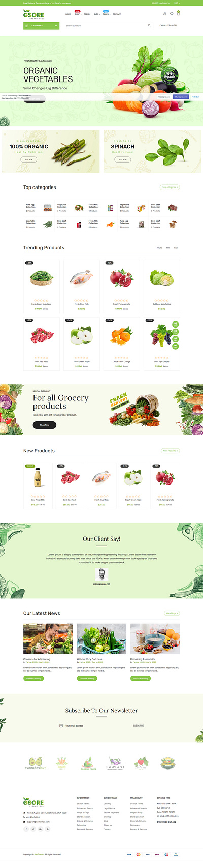 Gsore – Grocery and Organic Food Shop Shopify Theme ecommerce farm fresh fruits grocery modern natural organic food organic life organic shop responsive shopify ecommerce shopify responsive shopify sections shopify template shopify theme shopping vegetable store