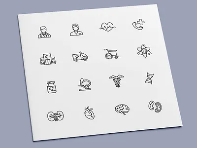 Medical Icons anatomy doctor health healthcare hospital human organs icon icon design icon set icons medical nurse