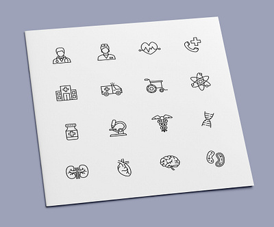 Medical Icons anatomy doctor health healthcare hospital human organs icon icon design icon set icons medical nurse