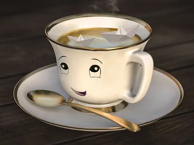 Caffé pas comme les autres creation design graphics photomontage photoshop tasse