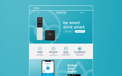 mywater - Website Redesign mockup redesign webdesign website website design