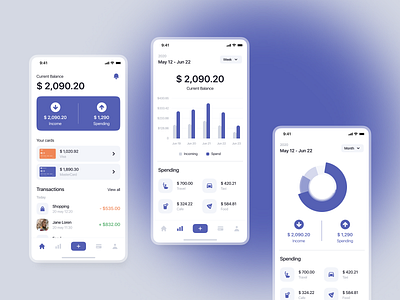 Banking. ui kit design fintech fintech app gumroad interface kit kit8 mobile mobile app mobile app design mobile ui ui ui kit ui8 ui8net uikit ux