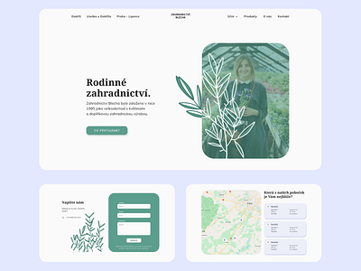 Gardening Website design figma illustration procreate ui ux webdesign