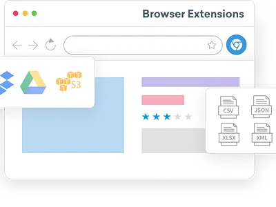 Grepsr Browser Extension figma illustration web