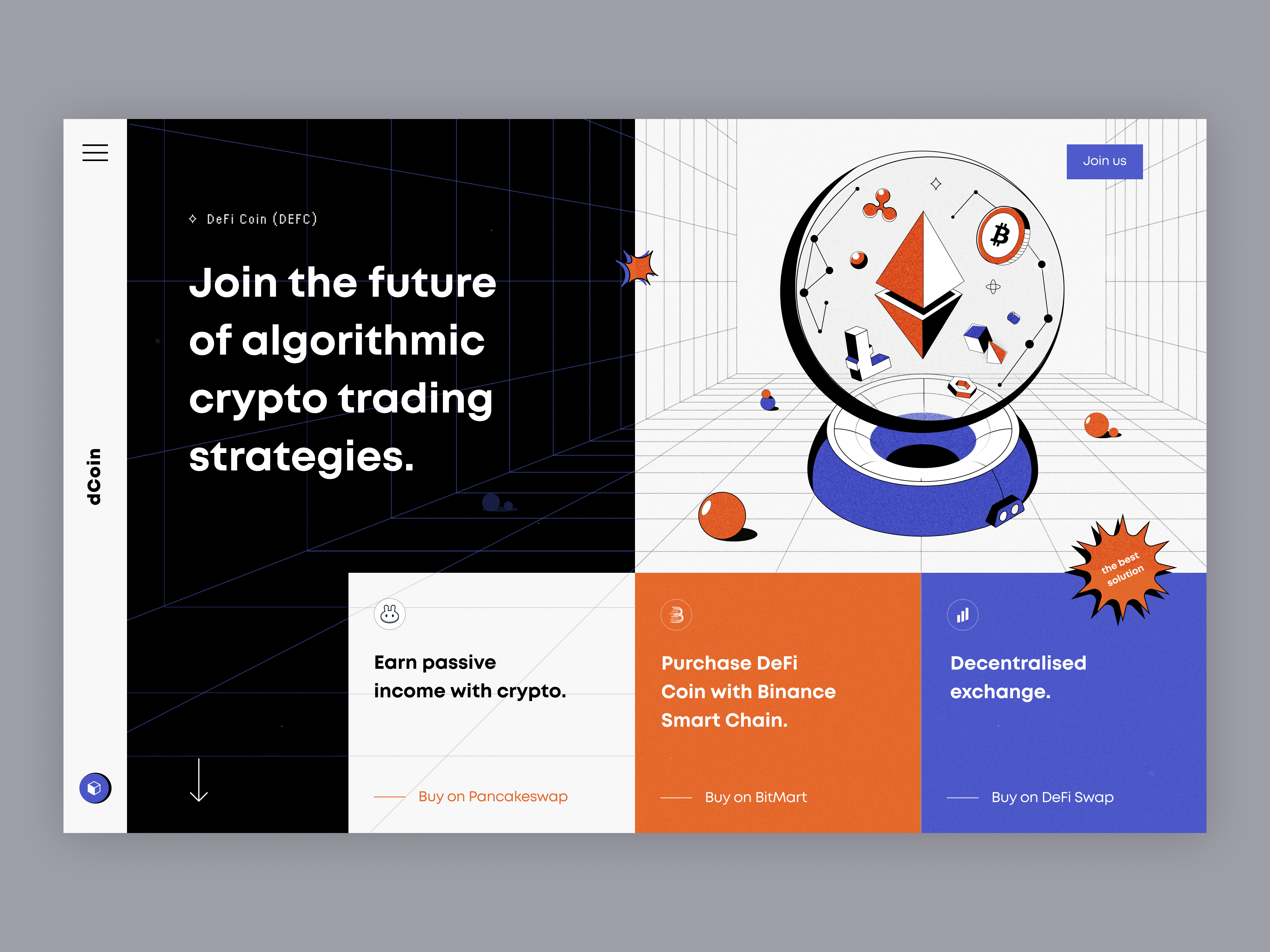dCoin - DeFi Crypto Website by Arounda UI/UX for Arounda on Dribbble