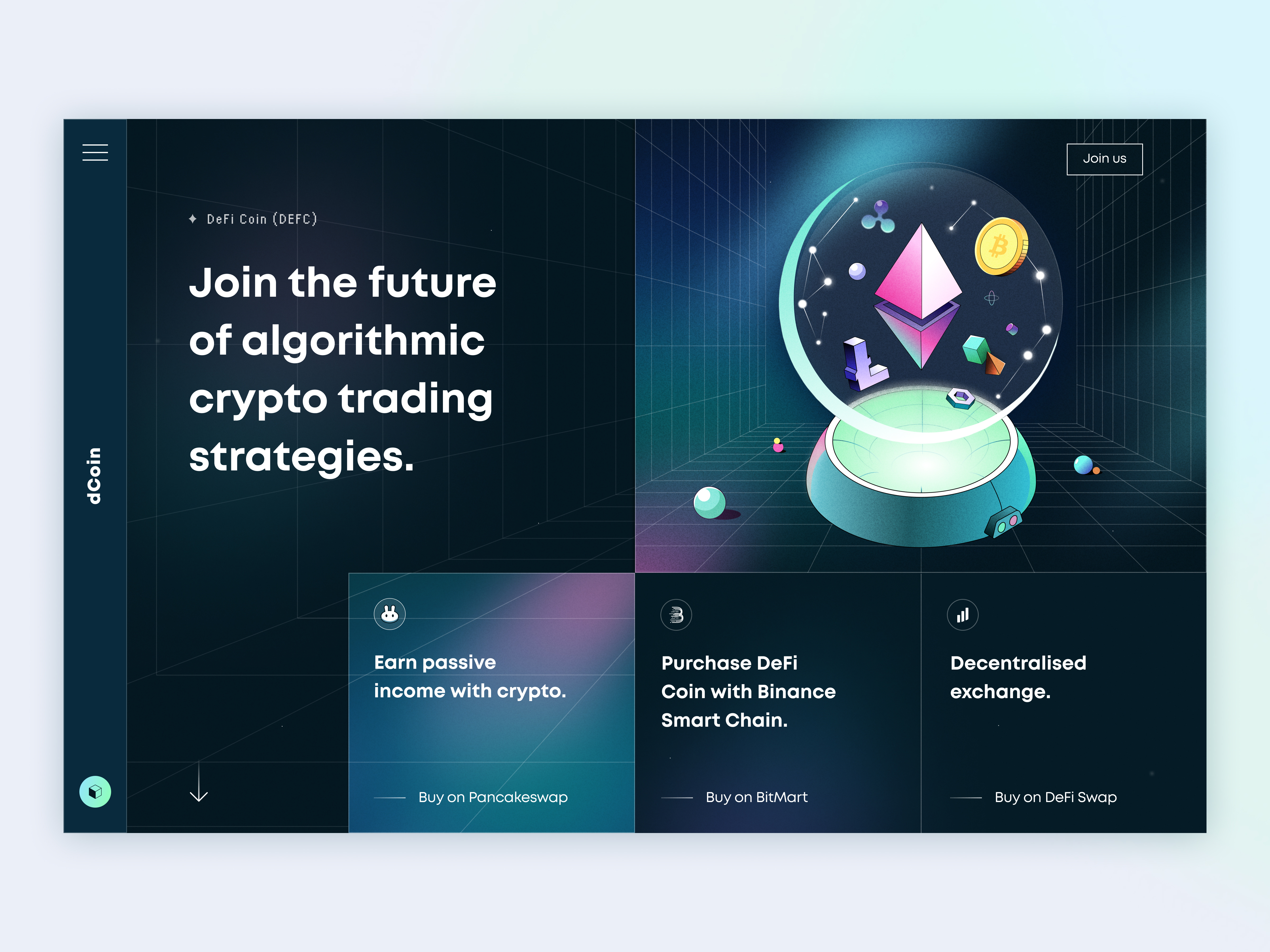 dCoin - DeFi Crypto Website by Arounda UI/UX for Arounda on Dribbble