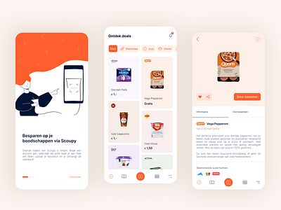 Scoupy redesign design grocery illustration minimal product page ui ux