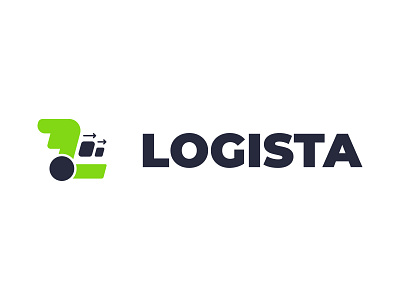 Logista logo branding delivery design icon logistics logo logo modern vector