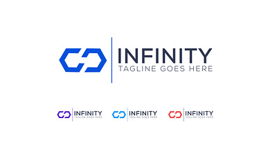 infinity logo design brand identity branding design flat illustration illustrator infinity logo lettering logo minimal real estate