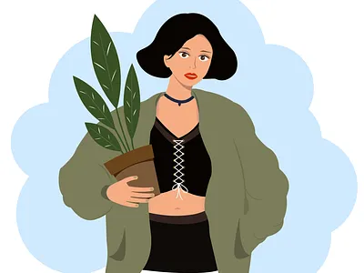 matilda art design girl hellodribbble illustration illustrator inspiration vector woman