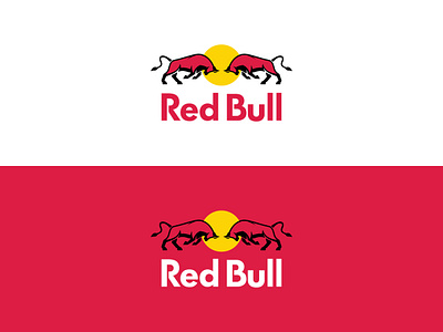 Red Bull Redesign Concept branding creative design energy drink flat identity logo minimal redbull redesign web wings