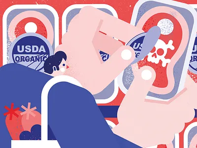 Field of Schemes character digital editorial folioart food illustration texture tiago galo