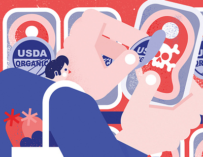Field of Schemes character digital editorial folioart food illustration texture tiago galo