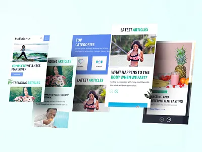 Responsive #uidesign for health magazine/blog. clean ui health icons responsive ui uidesign uidesing ux uxdesign webdesign