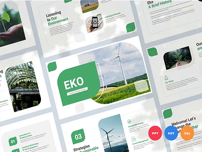 Ecology Presentation Template branding design graphic design illustration