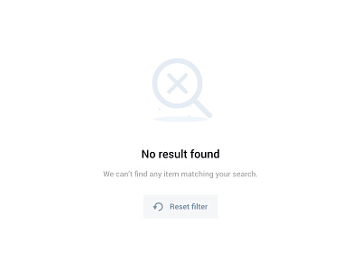 No result found icon illustraion no results page